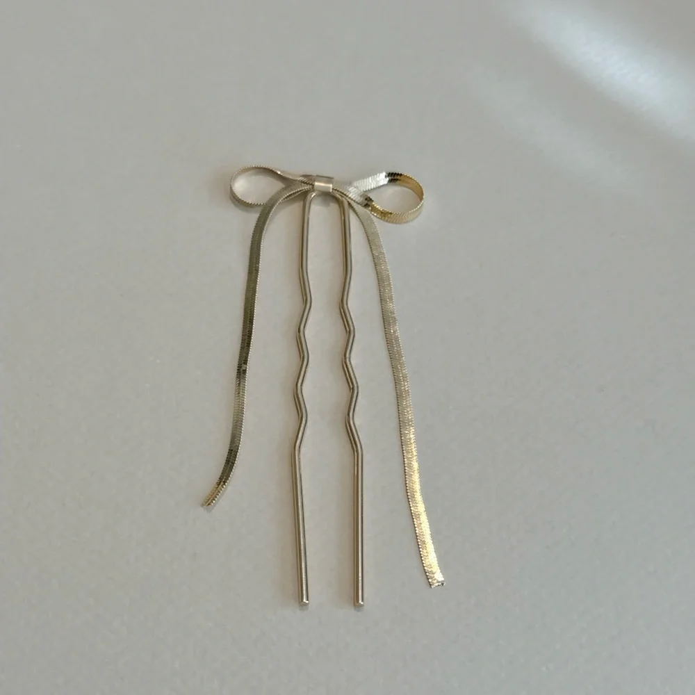 Boho bow hair pin #1428 - Picture 2 of 4